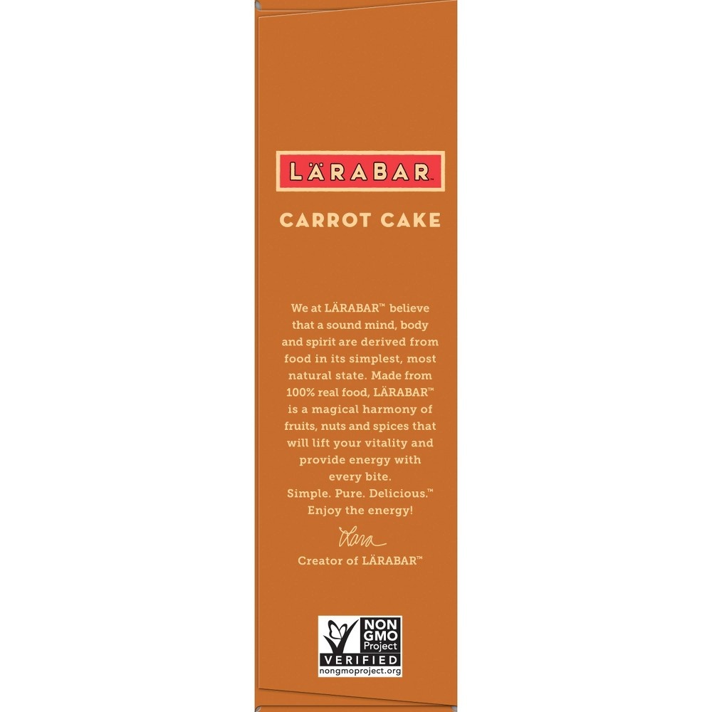 slide 2 of 4, Larabar Carrot Cake The Original Fruit & Nut Food Bars, 8 oz