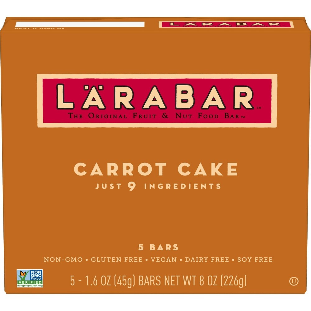 slide 3 of 4, Larabar Carrot Cake The Original Fruit & Nut Food Bars, 8 oz