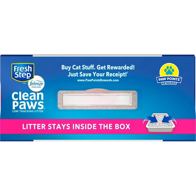 slide 13 of 14, Fresh Step Clean Paws Multi-Cat with the Power of Febreze Scented Clumping Cat Litter - 22.5lbs, 22.5 lb