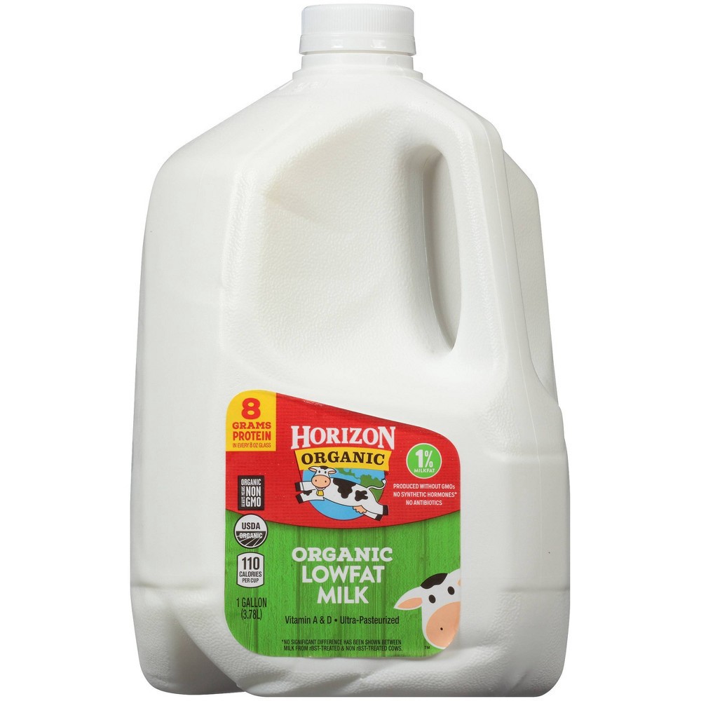 slide 3 of 9, Horizon Organic 1% Lowfat High Vitamin D Milk - 1gal, 1 gal