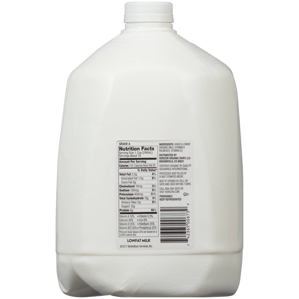 slide 9 of 9, Horizon Organic 1% Lowfat High Vitamin D Milk - 1gal, 1 gal