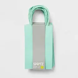 12ct Favor Tote Bag Aqua - Spritz™