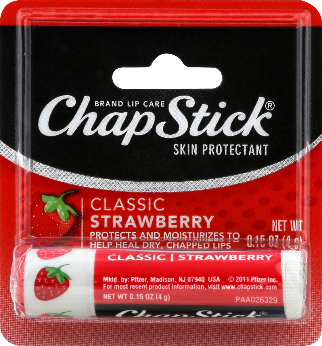 slide 3 of 12, Chapstick Lip Balm Strawberry, 0.15 oz