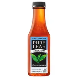 Pure Leaf Lower Sugar Real Brewed Tea Subtly Sweet18.5 Fl Oz