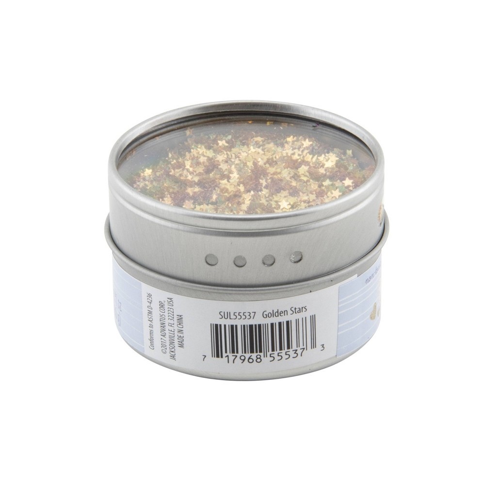 slide 3 of 3, Gold Star Glitter - Sulyn, 1.41 oz