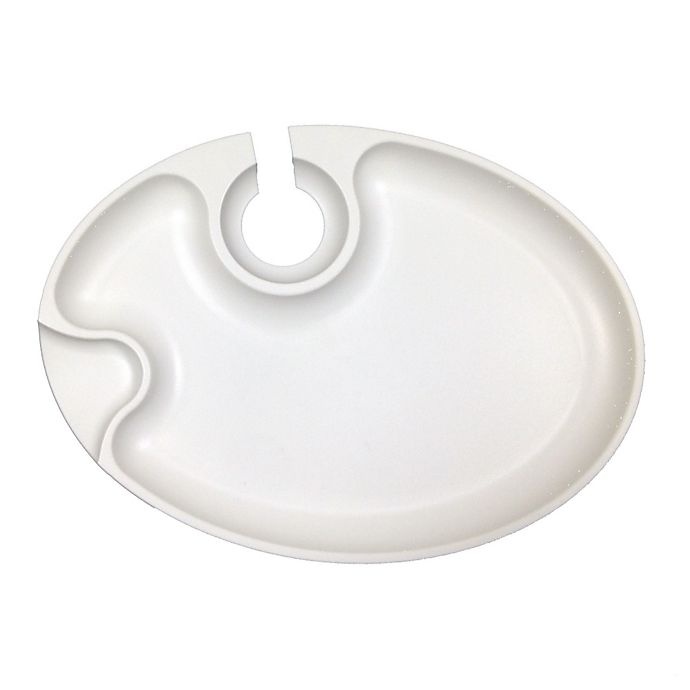 slide 1 of 2, Prodyne Wine'N Dine Party Plate - White, 1 ct