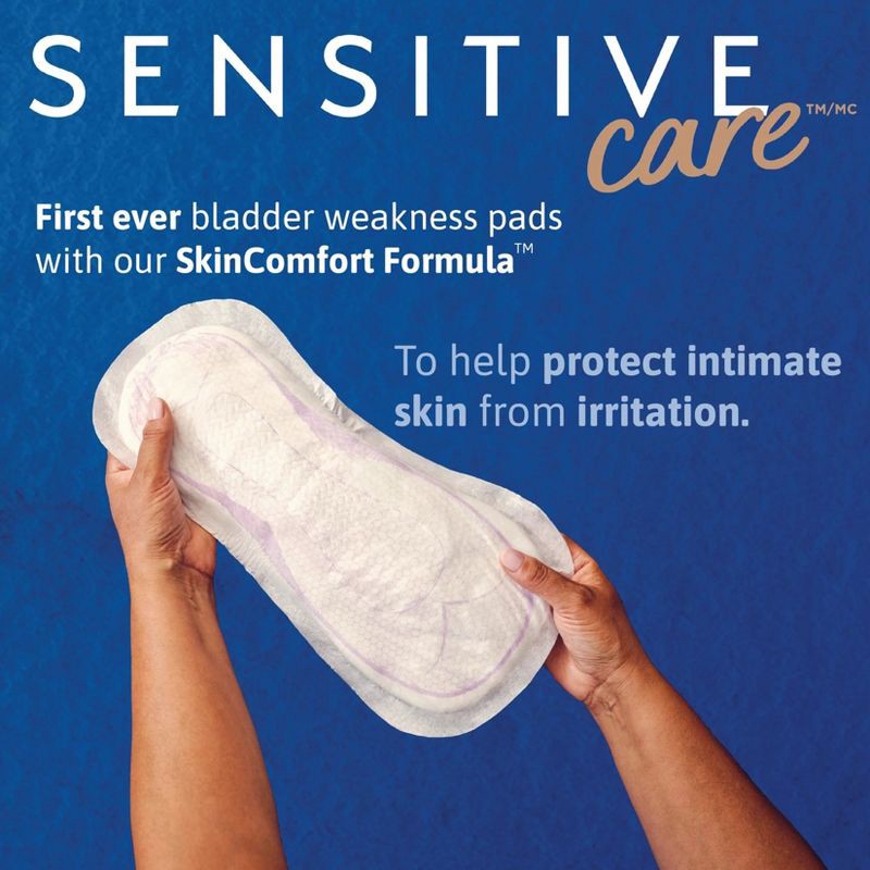 slide 11 of 11, TENA Sensitive Care Incontinence Pads for Women - Ultimate Absorbency - Extra Coverage - 45ct, 45 ct