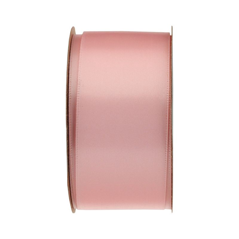 slide 1 of 2, 9'x1.5" Satin Sheen Gift Wrap Ribbon Light Pink - Spritz™: Polyester, Easter & Birthday, Thick Wrapping Ribbon, 1 ct