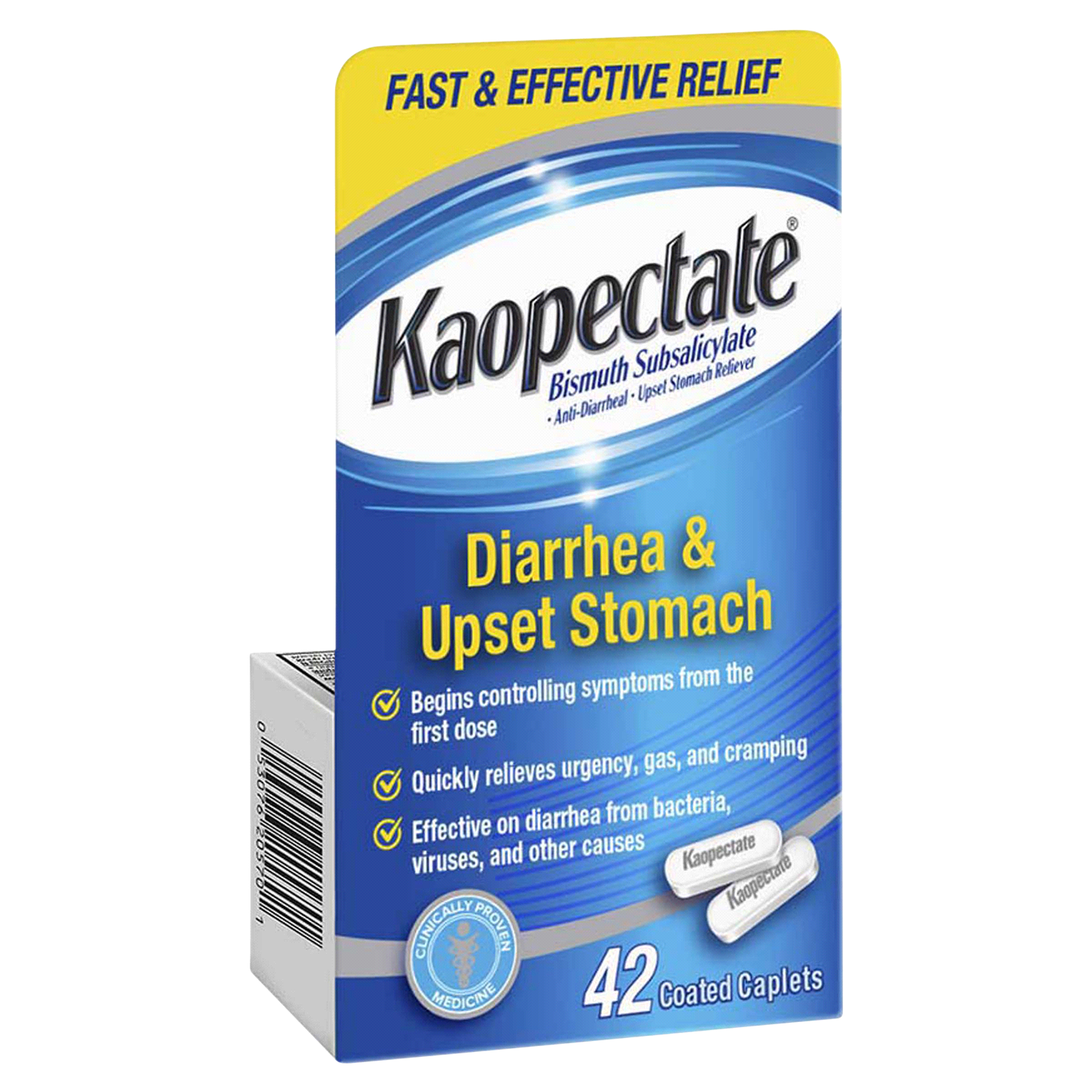 slide 4 of 5, Kaopectate Diarrhea & Upset Stomach 42 Caplets, 42 ct