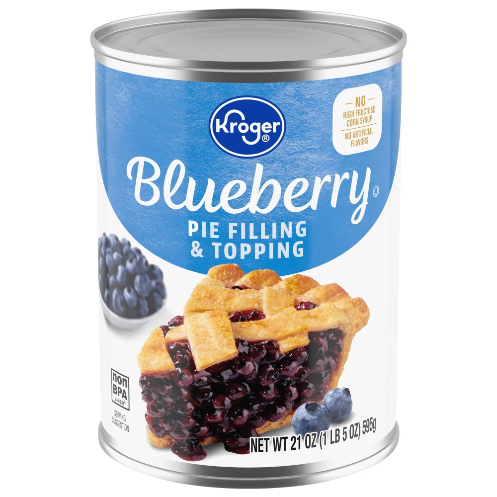 slide 1 of 2, Kroger Blueberry Pie Filling, 21 oz