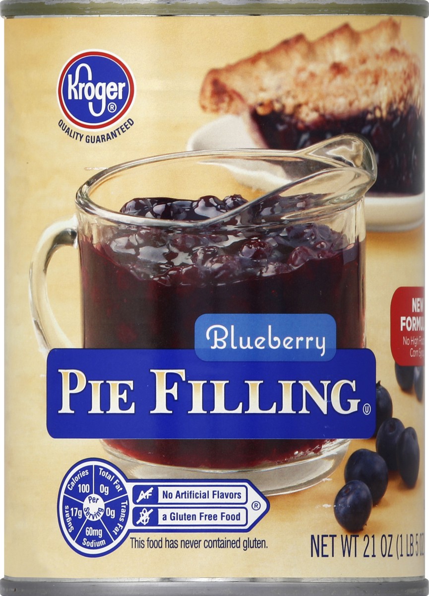 slide 1 of 2, Kroger Blueberry Pie Filling, 21 oz