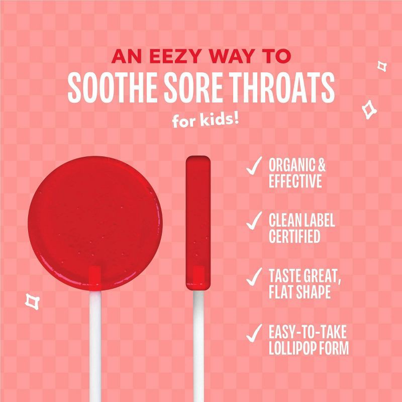 slide 4 of 8, The Eez Co. Lolleez Organic Throat Soothing Pops - Watermelon, Strawberry & Orange Mango - 15ct, 15 ct