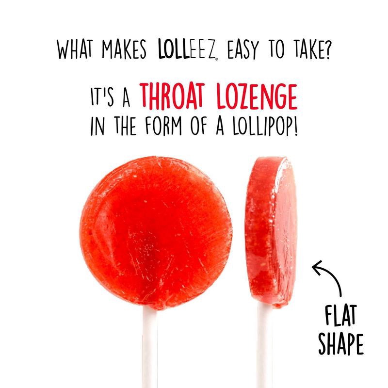 slide 6 of 7, Lolleez Children's Organic Throat Soothing Pops - Watermelon, Strawberry, & Orange Mango - 15ct, 15 ct
