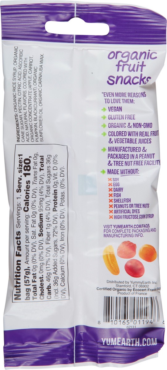 slide 6 of 12, YumEarth Organic Favorites Fruit Snacks 2 oz, 2 oz