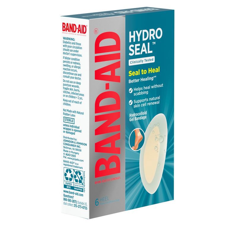 slide 4 of 7, Band-Aid Brand Hydro Seal Adhesive Bandages for Heel Blisters - 6ct, 6 ct