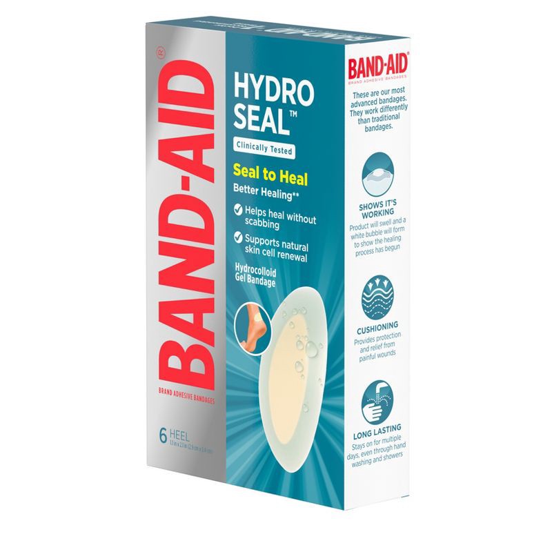 slide 5 of 7, Band-Aid Brand Hydro Seal Adhesive Bandages for Heel Blisters - 6ct, 6 ct