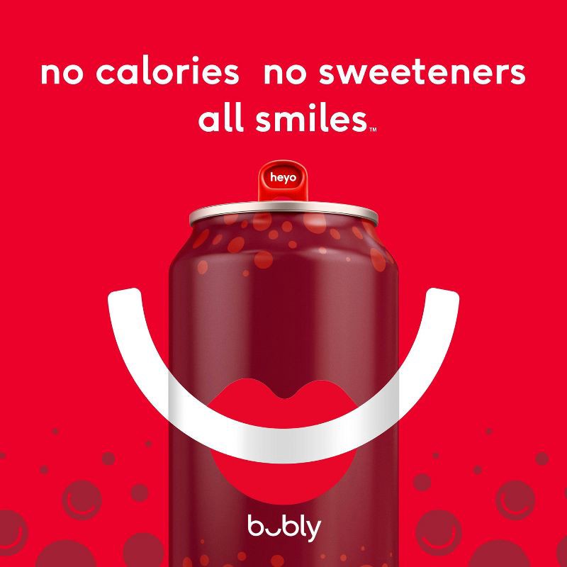 slide 4 of 7, bubly Strawberry Sparkling Water - 8pk/12 fl oz Cans, 8 ct; 12 fl oz