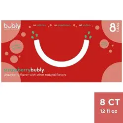 bubly Strawberry Sparkling Water - 8pk/12 fl oz Cans