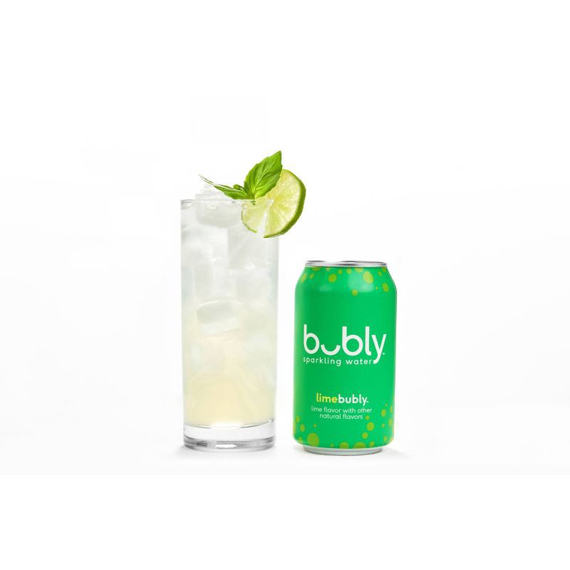 slide 7 of 7, bubly Lime Sparkling Water - 8pk/12 fl oz Cans, 8 ct; 12 fl oz