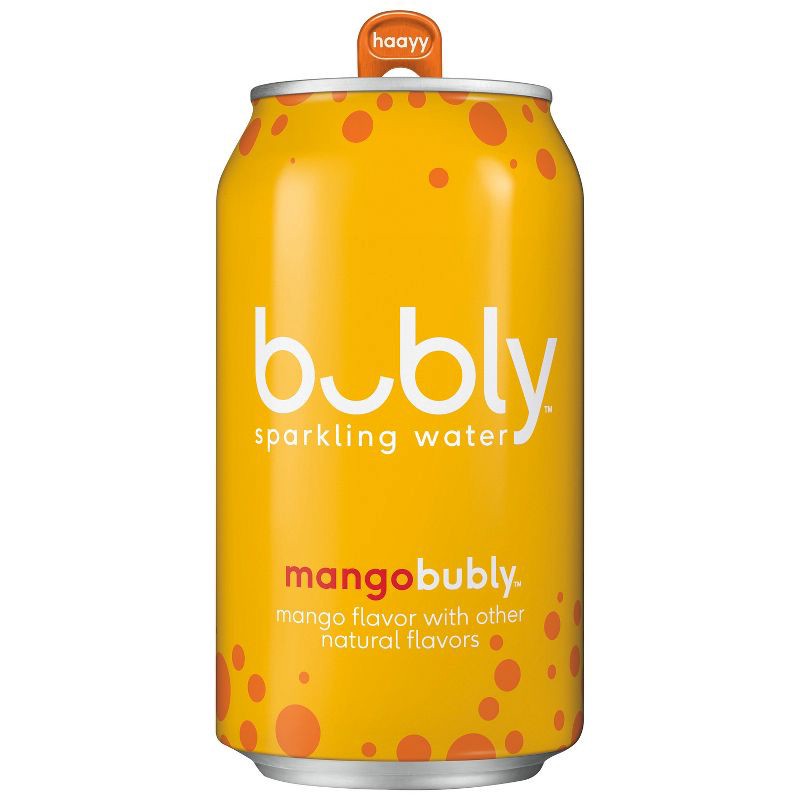 slide 3 of 6, bubly Mango Sparkling Water - 8pk/12 fl oz Cans, 8 ct; 12 fl oz