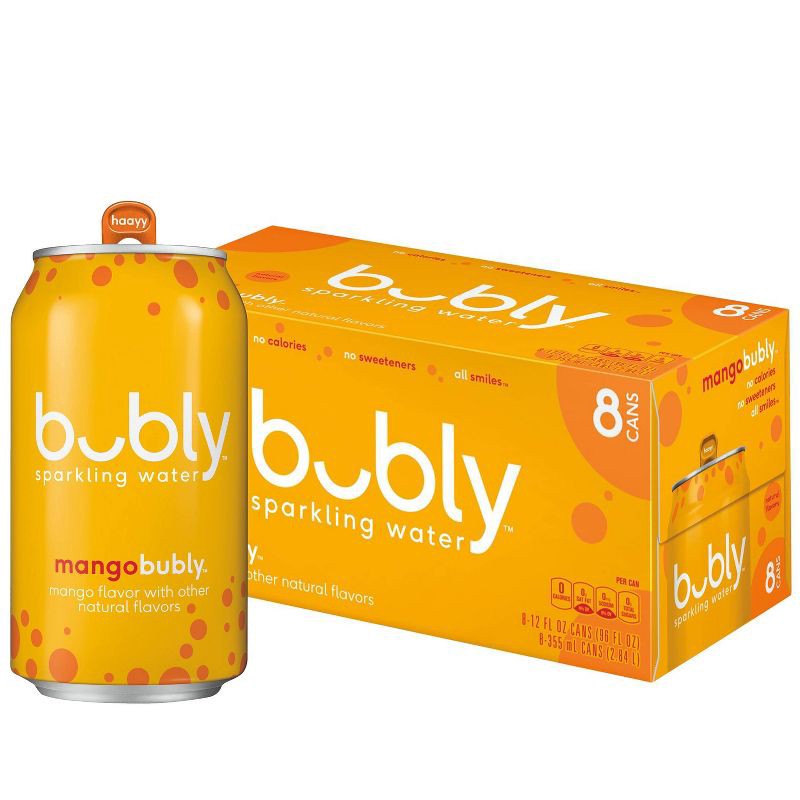 bubly Mango Sparkling Water 8pk/12 fl oz Cans 8 ct; 12 fl oz Shipt