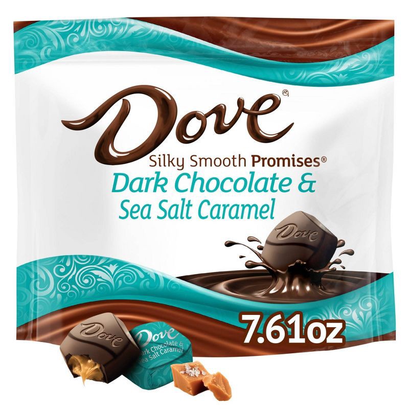 slide 1 of 1, Dove Chocolate Dove Promises Sea Salt and Caramel Dark Chocolate Candy - 7.61oz, 7.61 oz