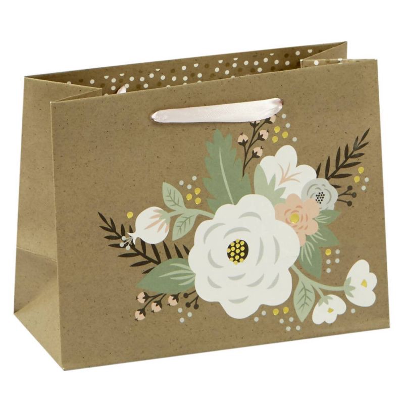 slide 1 of 1, XSmall Floral Cub Gift Bag - Spritz™, 1 ct