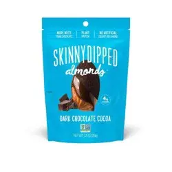 SkinnyDipped Dark Chocolate Candy Cocoa Almonds - 3.5oz