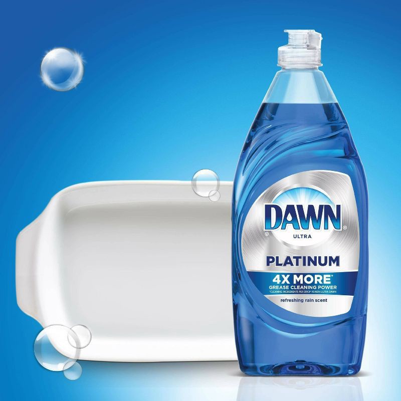 slide 3 of 6, Dawn Refreshing Rain Scent Platinum Dishwashing Liquid Dish Soap - 24 fl oz, 24 fl oz
