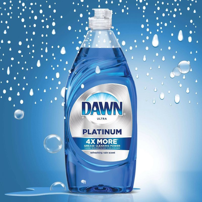 slide 4 of 6, Dawn Refreshing Rain Scent Platinum Dishwashing Liquid Dish Soap - 24 fl oz, 24 fl oz