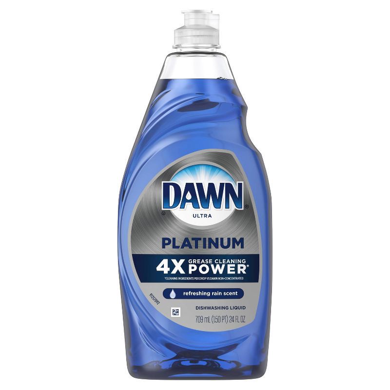 slide 5 of 6, Dawn Refreshing Rain Scent Platinum Dishwashing Liquid Dish Soap - 24 fl oz, 24 fl oz