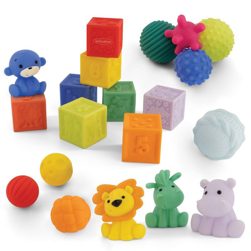 slide 1 of 7, Infantino Go gaga! Balls, Blocks & Buddies, 1 ct