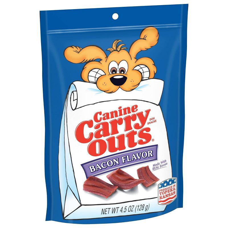 slide 3 of 4, Canine Carry Outs Beef and Bacon Chewy Dog Treats - 4.5oz, 4.5 oz