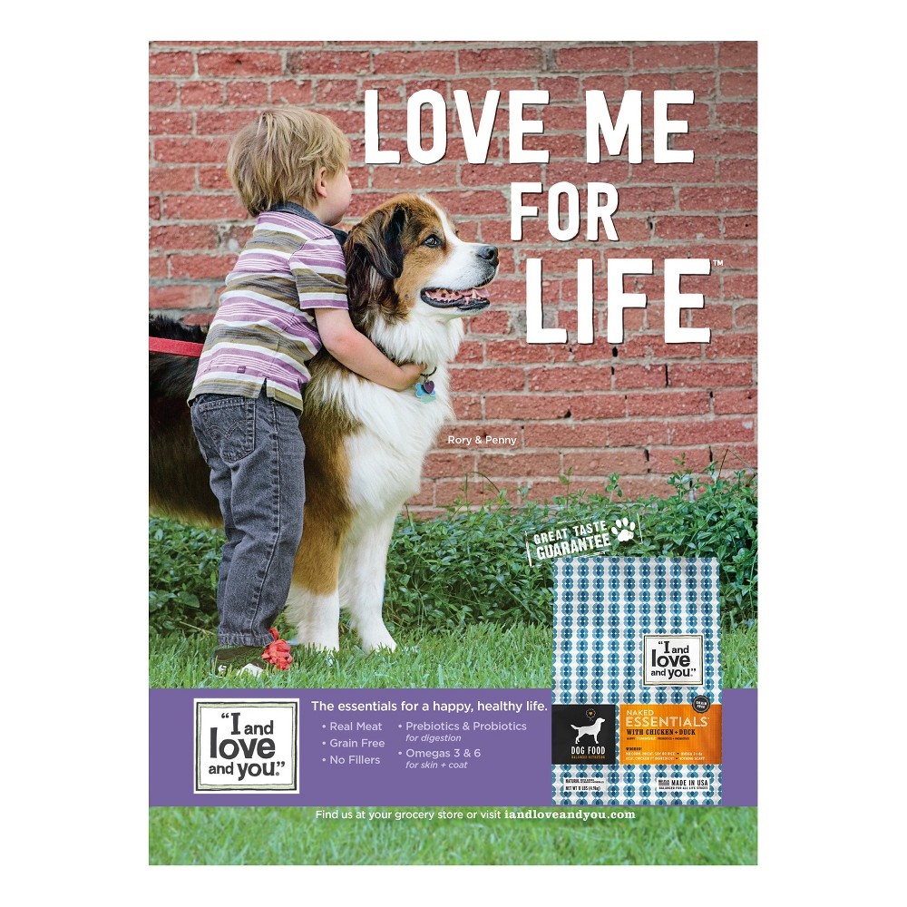 slide 5 of 5, I and Love and You Naked Essentials Grain Free with Chicken & Duck Holistic Dry Dog Food - 11lbs, 11 lb