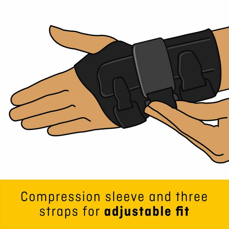 slide 5 of 8, FUTURO Compression Stabilizing Wrist Brace, Right Hand Wrist Support, S/M - 1pk, 1 ct