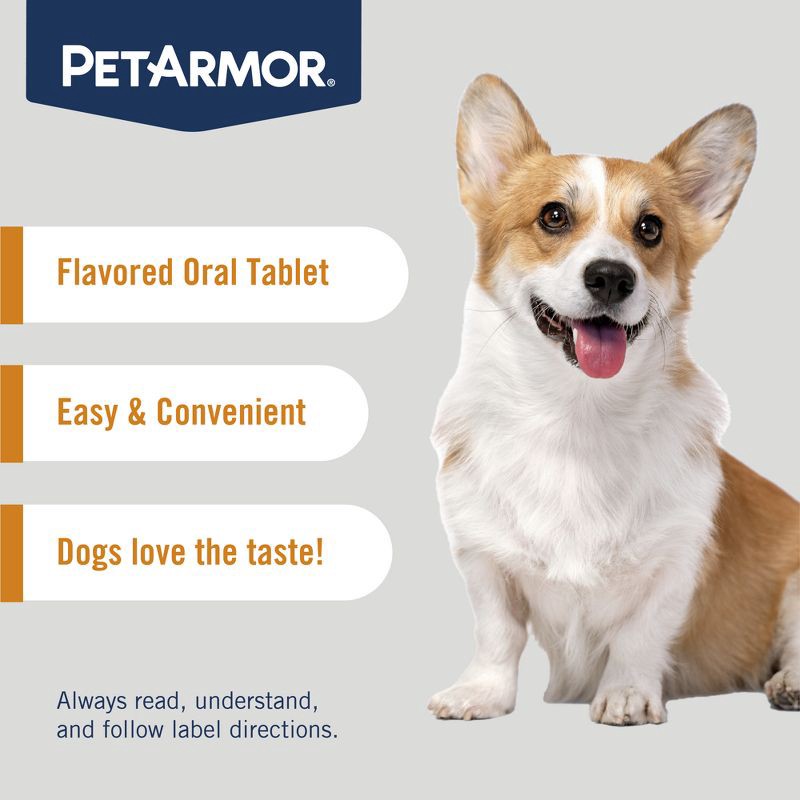 slide 5 of 7, PetArmor 7-Way Deworm Dog Insect Treatment for Dogs Weighing 6-25lbs, 6 ct; 25 lb