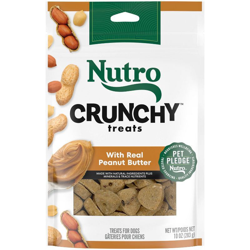 slide 1 of 13, Nutro Crunchy Dog Treats with Peanut Butter - 10oz, 10 oz