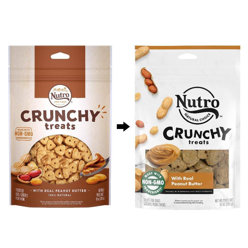 slide 4 of 13, Nutro Crunchy Dog Treats with Peanut Butter - 10oz, 10 oz