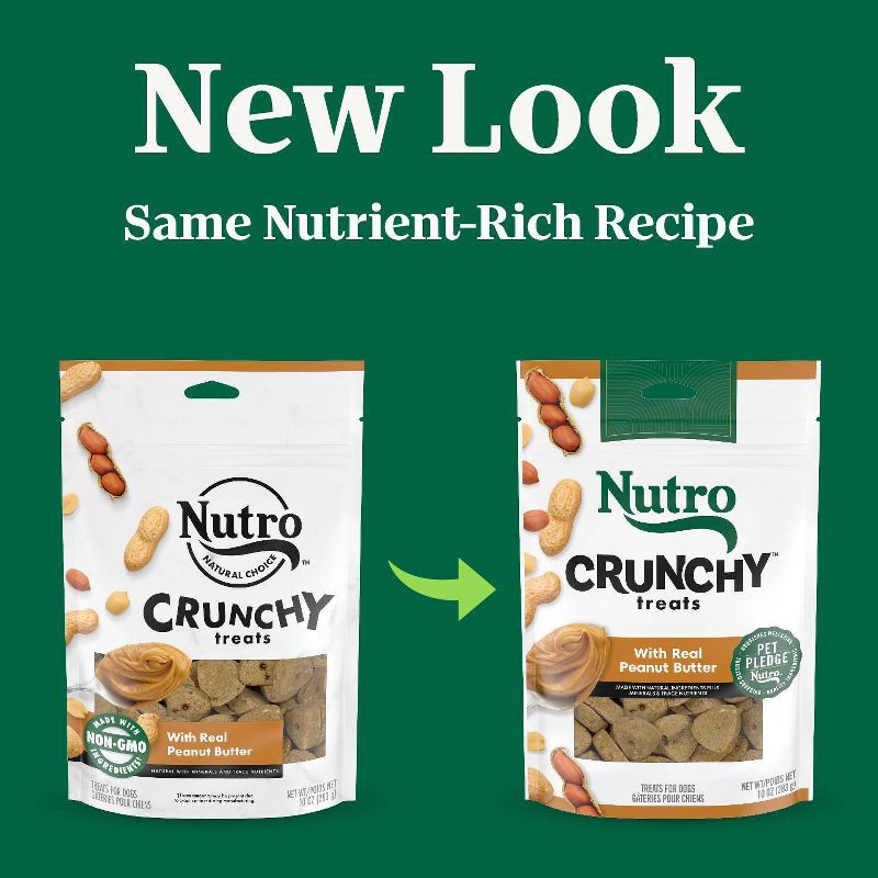 slide 10 of 13, Nutro Crunchy Dog Treats with Peanut Butter - 10oz, 10 oz