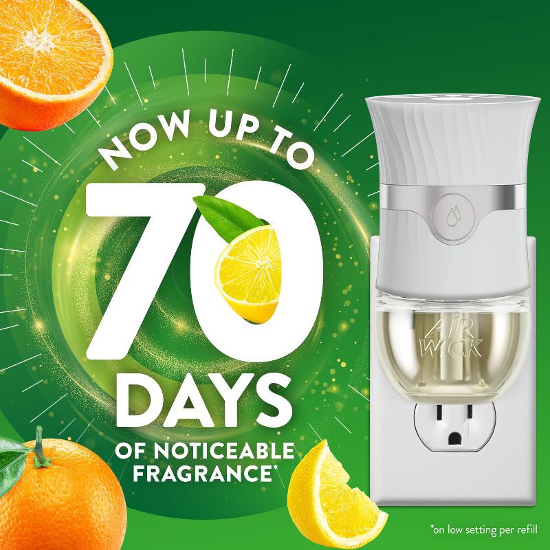 slide 3 of 9, Air Wick Scented Oil Pure Sparkling Air Freshener Refill - Citrus - 1.34 fl oz/2pk, 2 ct; 1.34 fl oz