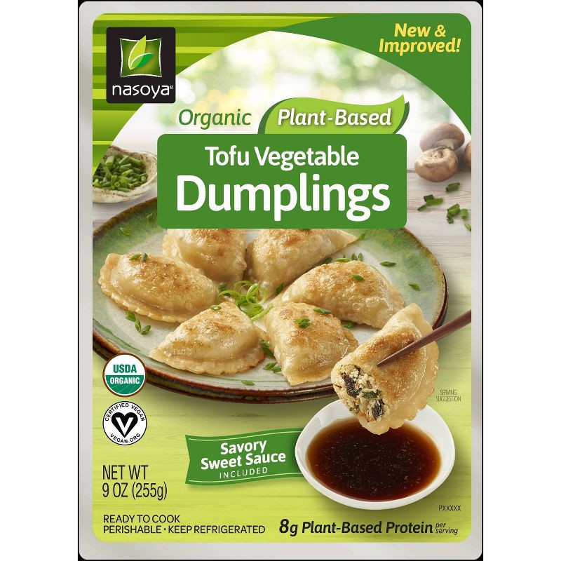 slide 1 of 2, Nasoya Organic Vegan Tofu Vegetable Dumplings - 9oz, 9 oz