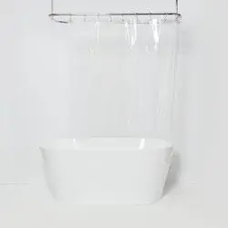 Stall Size Medium Weight PEVA Shower Liner Clear - Made By Design™