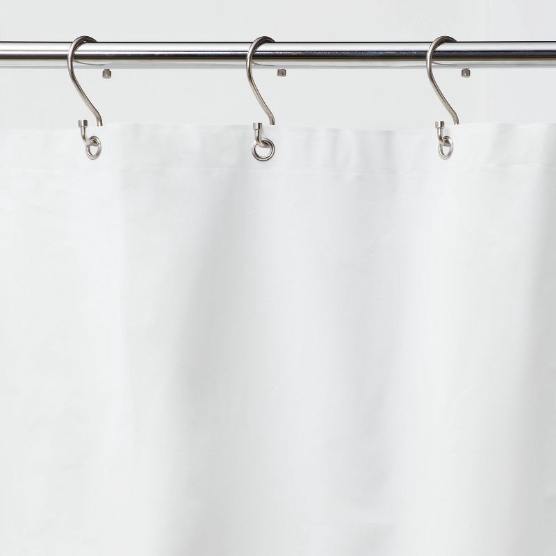 slide 3 of 4, PEVA Medium Weight Shower Liner White - Made By Design™, 1 ct