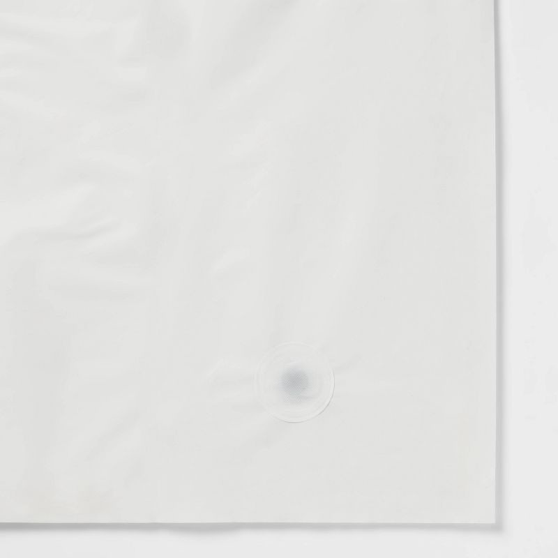 slide 4 of 4, PEVA Medium Weight Shower Liner White - Made By Design™, 1 ct