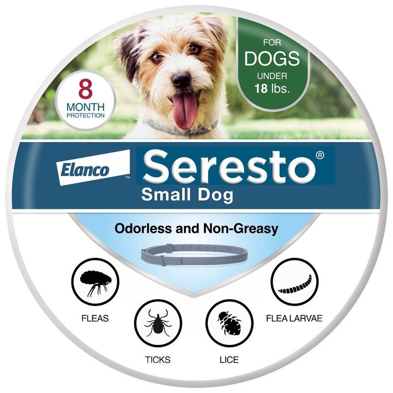slide 1 of 10, Seresto Flea & Tick Dog Insect Prevention Collar - S, 1 ct