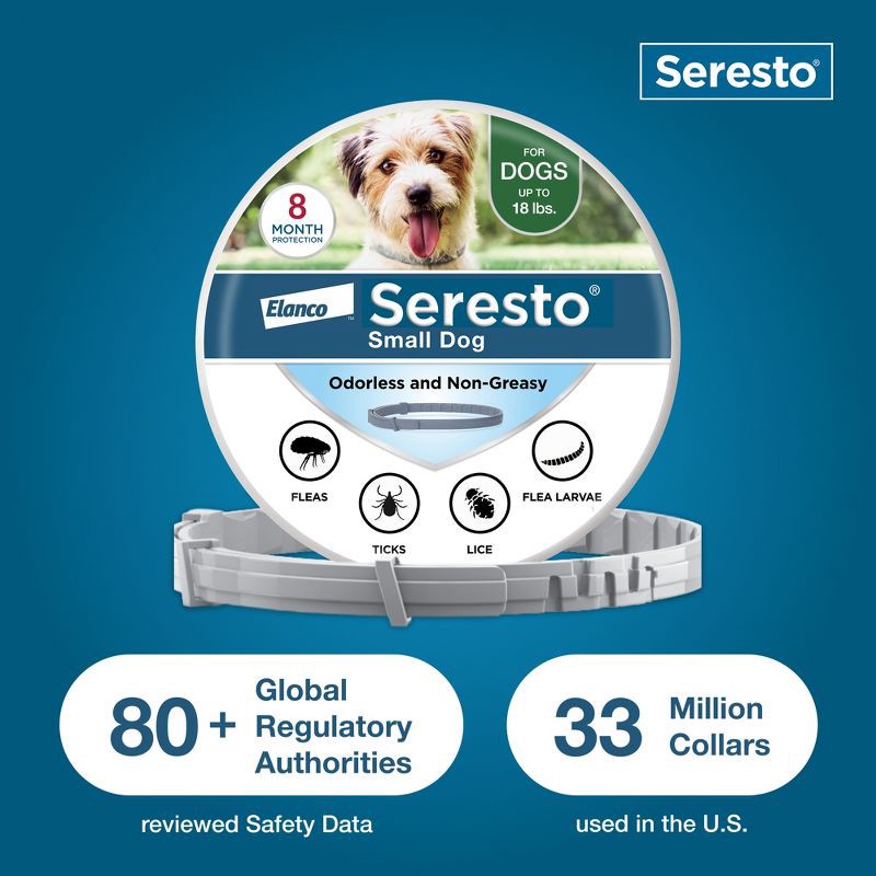 slide 6 of 7, Seresto Flea & Tick Dog Insect Prevention Collar - S, 1 ct