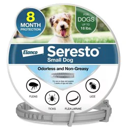 Seresto Flea & Tick Dog Insect Prevention Collar - S