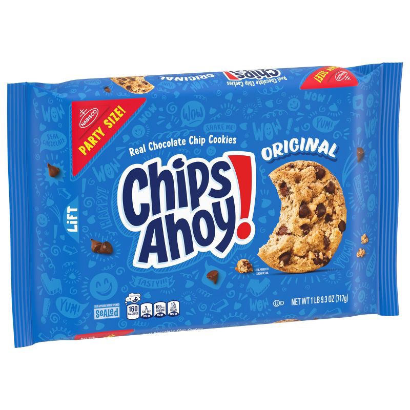 slide 7 of 15, Chips Ahoy! Original Chocolate Chip Cookies Party Size - 25.3oz, 25.3 oz