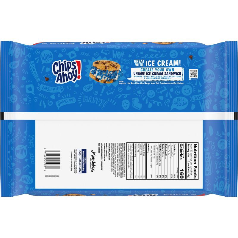 slide 8 of 15, Chips Ahoy! Original Real Chocolate Chip Cookies - 25.3oz, 25.3 oz