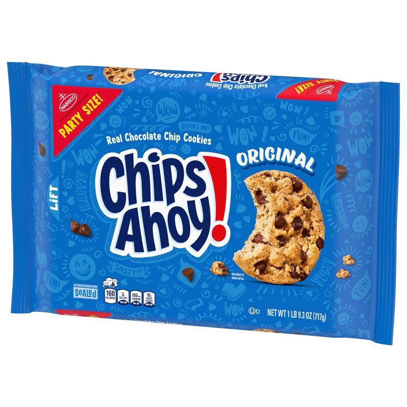 slide 8 of 15, Chips Ahoy! Original Chocolate Chip Cookies Party Size - 25.3oz, 25.3 oz